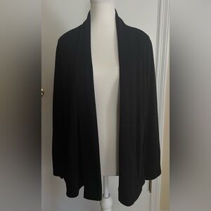 Women’s Femme by Tresics Black Long Sleeve Open Front Cardigan Sweater Large